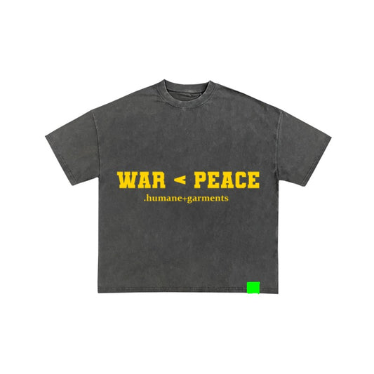 Yellow War < Peace tee